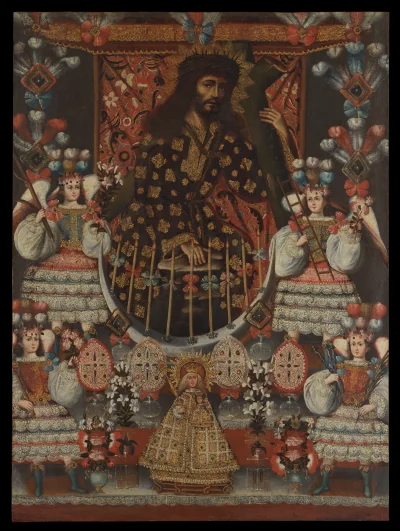 Le Portement de croix, dit « Le Seigneur de la chute » — Unknown (1770) — Oil and gold on canvas, Metropolitan Museum of Art, New York, NY
