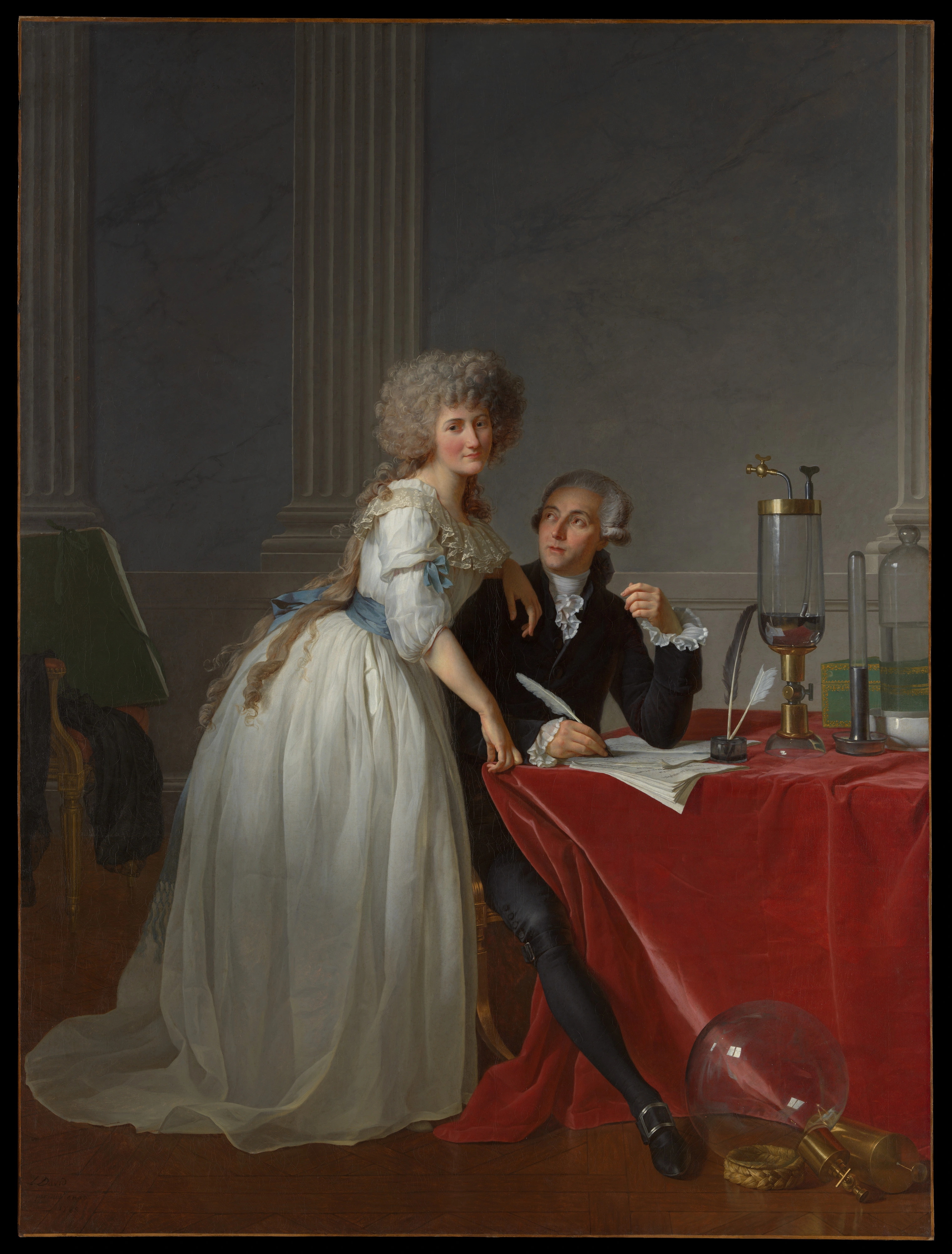 Antoine Laurent Lavoisier (1743–1794) et Marie Anne Lavoisier (Marie Anne Pierrette Paulze, 1758–1836)