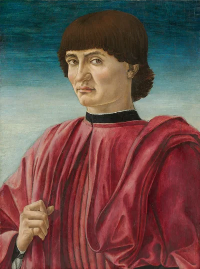 Portrait d'un homme — Andrea del Castagno (1450) — tempera on panel, National Gallery of Art, Washington