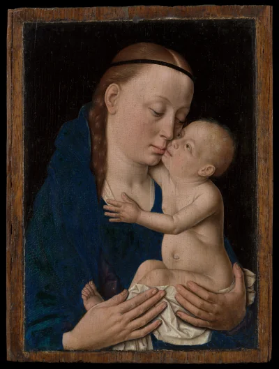 Vierge à l'Enfant — Dieric Bouts (1455) — Oil on wood, Metropolitan Museum of Art, New York, NY