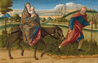 La Fuite en Égypte — Vittore Carpaccio (1515) — oil on panel, National Gallery of Art, Washington