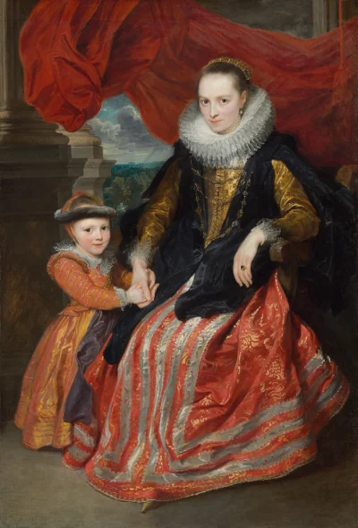 Susanna Fourment et sa fille — Sir Anthony van Dyck (1621) — oil on canvas, National Gallery of Art, Washington
