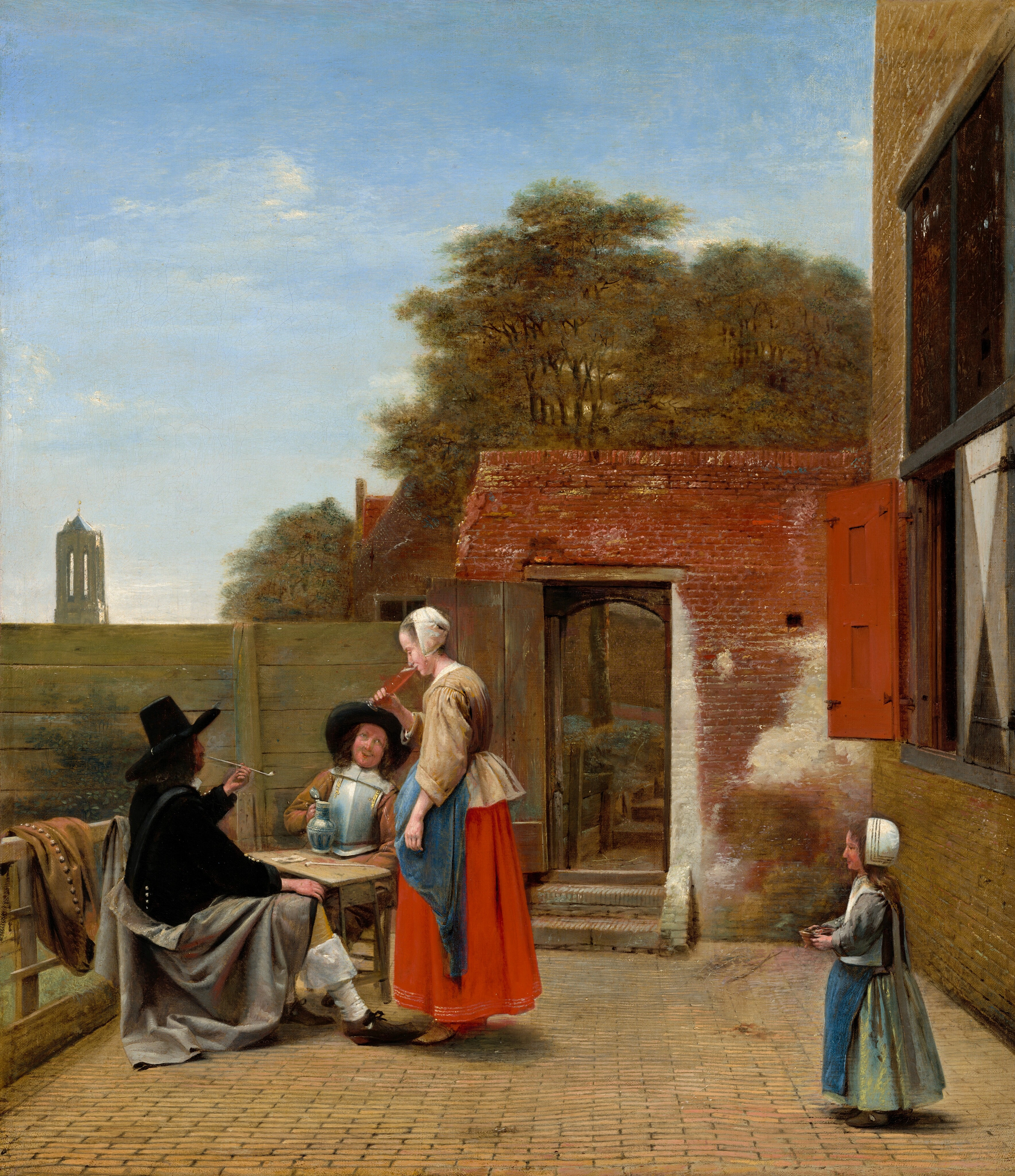 Une cour hollandaise