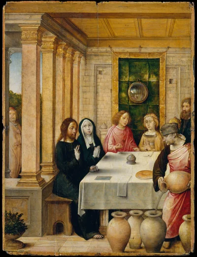 Les Noces de Cana — Juan de Flandes (1492) — Oil on wood, Metropolitan Museum of Art, New York, NY