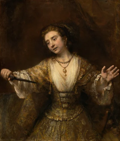 Lucretia — Rembrandt van Rijn (1664) — oil on canvas, National Gallery of Art, Washington