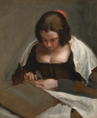 La Couseuse — Diego Vélasquez (1640) — oil on canvas, National Gallery of Art, Washington