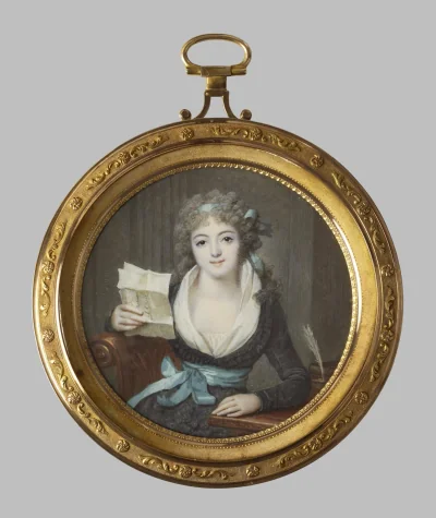 Mademoiselle de Montbrizon — François Dumont (1795) — watercolor on ivory, Walters Art Museum, Baltimore