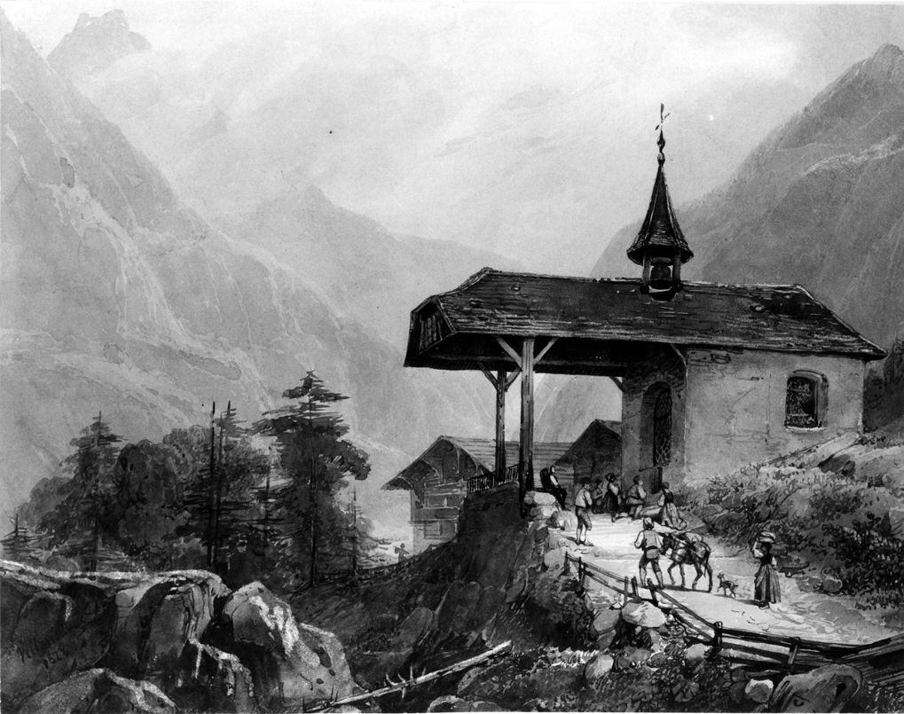 Chapelle dans les montagnes