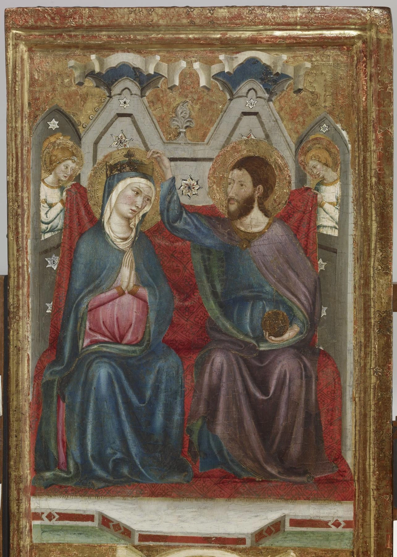 Vierge à l'Enfant, avec la Crucifixion et l'Annonciation, et le Couronnement de la Vierge et la Présentation au Temple