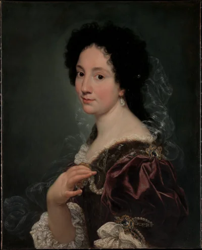 Portrait d'une femme — Giovanni Battista Gaulli (1670) — Oil on canvas, Metropolitan Museum of Art, New York, NY