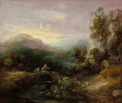 Paysage de montagne avec pont — Thomas Gainsborough (1783) — oil on canvas, National Gallery of Art, Washington