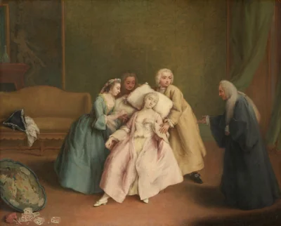 L'Évanouissement — Pietro Longhi (1744) — oil on canvas, National Gallery of Art, Washington