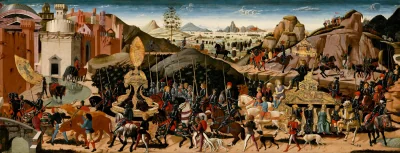 Le Triomphe de Camille — Biagio d'Antonio and Workshop (1470) — tempera on panel, National Gallery of Art, Washington