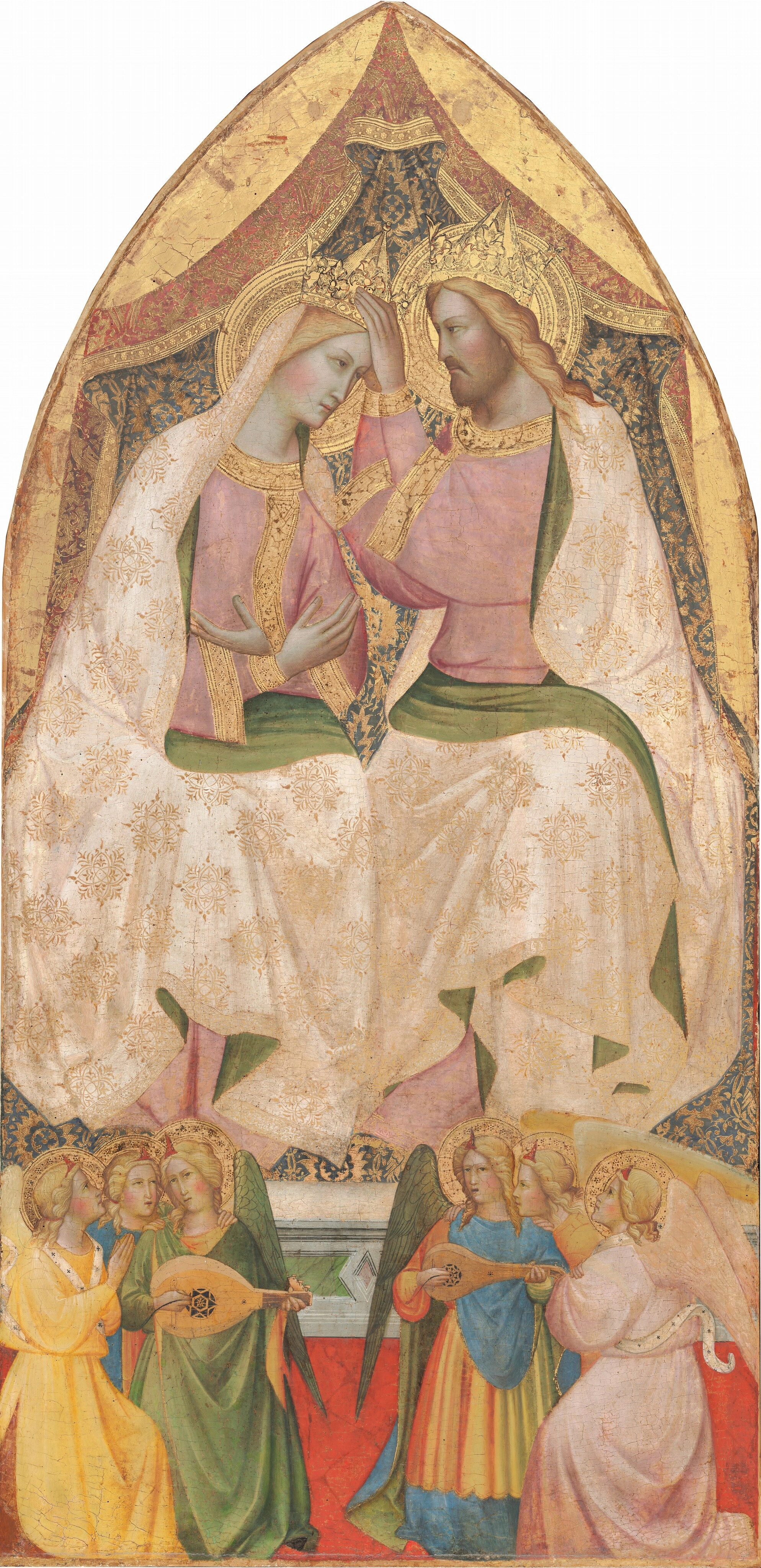 Le Couronnement de la Vierge avec six anges