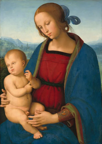 La Vierge à l'Enfant — Pietro Perugino (1500) — oil on poplar panel, National Gallery of Art, Washington