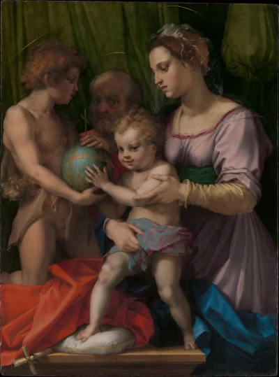 La Sainte Famille avec le jeune saint Jean-Baptiste — Andrea del Sarto (1523) — Oil on wood, Metropolitan Museum of Art, New York, NY