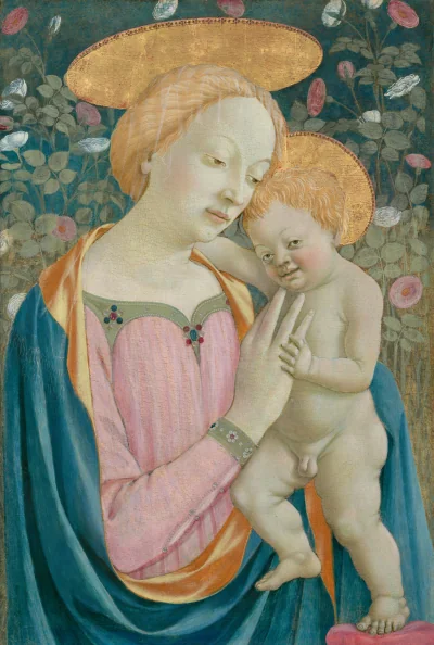 La Vierge à l'Enfant — Domenico Veneziano (1445) — tempera on poplar panel, National Gallery of Art, Washington