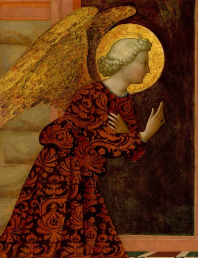 L'Archange Gabriel — Masolino da Panicale (1430) — tempera on poplar panel, National Gallery of Art, Washington