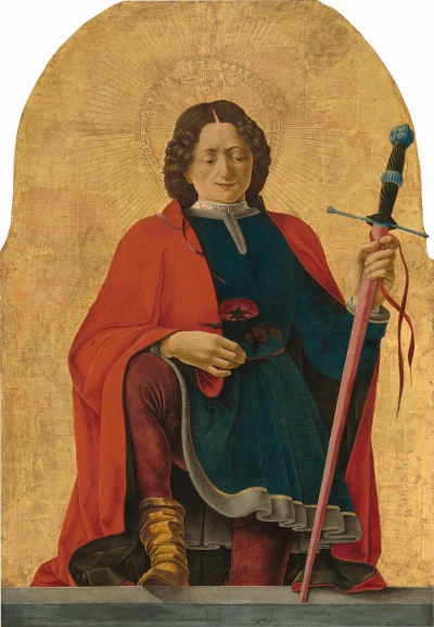 Saint Florian — Francesco del Cossa (1473) — tempera on poplar panel, National Gallery of Art, Washington