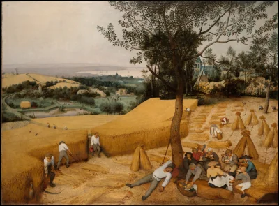Les Moissonneurs — Pieter Brueghel l'Ancien (1565) — Oil on wood, Metropolitan Museum of Art, New York, NY