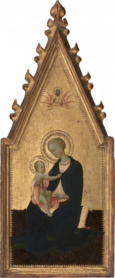 Madone de l'humilité — Sassetta (1435) — tempera on poplar panel, National Gallery of Art, Washington