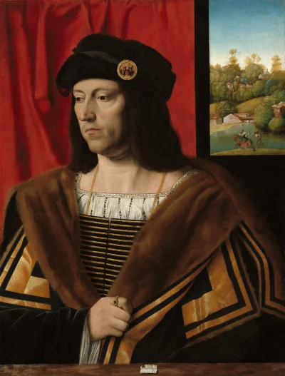 Portrait d'un gentilhomme — Bartolomeo Veneto (1520) — oil on panel transferred to canvas, National Gallery of Art, Washington