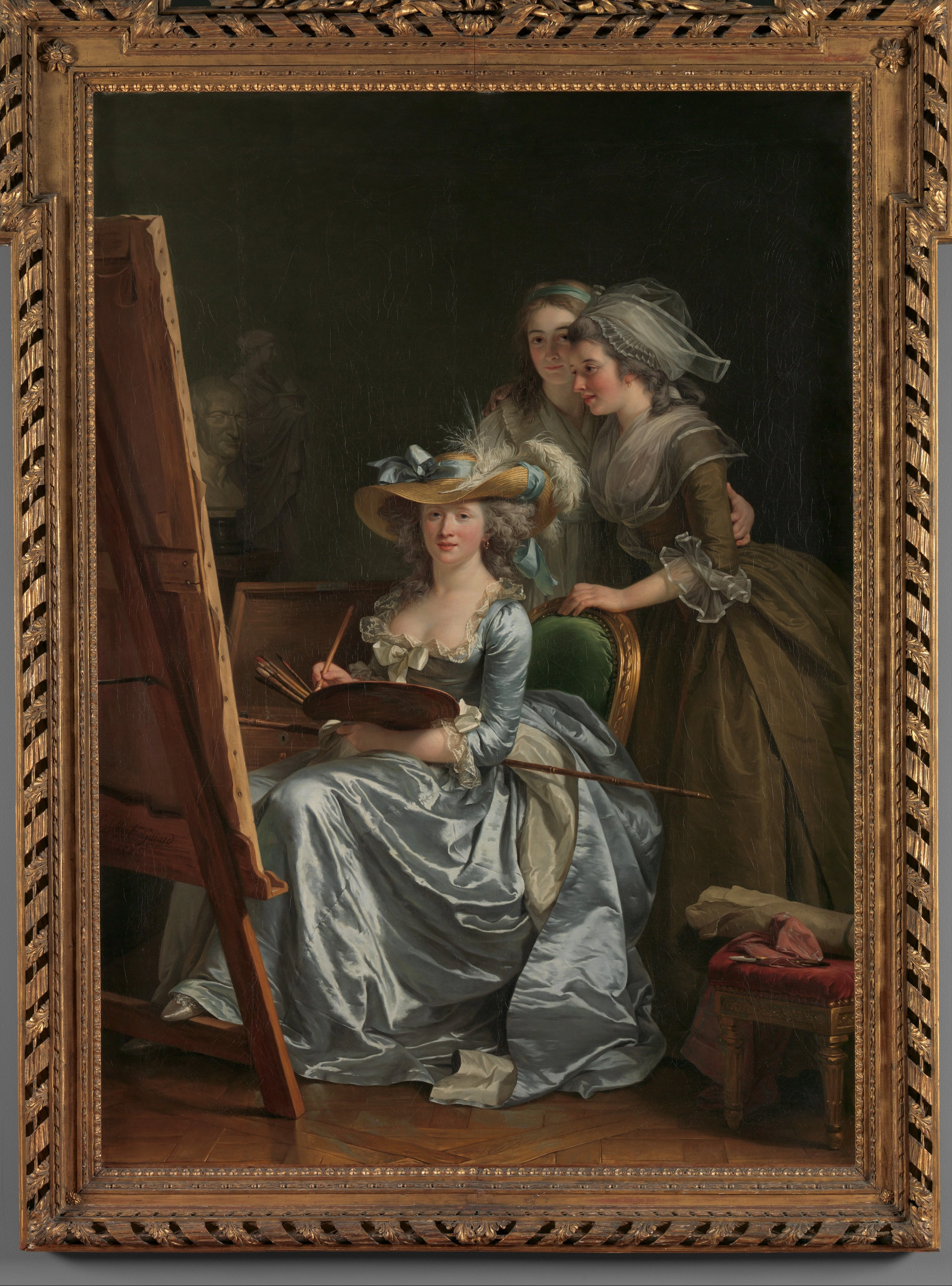 Autoportrait avec deux élèves, Marie Gabrielle Capet (1761–1818) et Marie Marguerite Carraux de Rosemond (1765–1788)