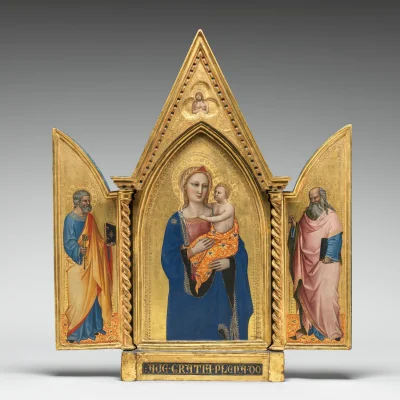 Saint Jean l'Évangéliste [panneau droit] — Nardo di Cione (1360) — tempera on panel, National Gallery of Art, Washington