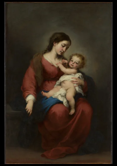 La Vierge et l'Enfant — Bartolomé Estebán Murillo (1670) — Oil on canvas, Metropolitan Museum of Art, New York, NY