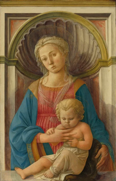 La Vierge à l'Enfant — Fra Filippo Lippi (1440) — tempera on poplar panel, National Gallery of Art, Washington