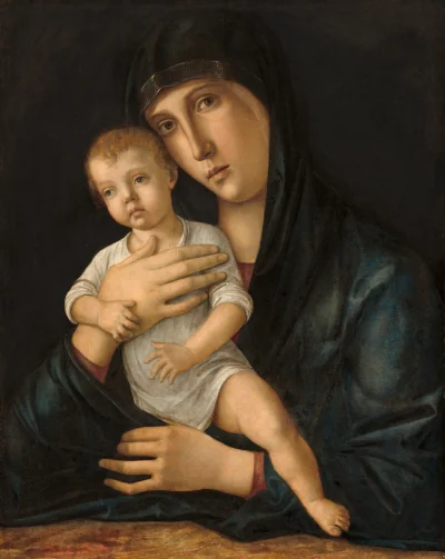 La Vierge à l'Enfant — Giovanni Bellini (1480) — oil on panel, National Gallery of Art, Washington
