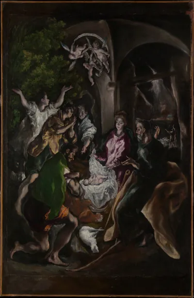 The Adoration of the Shepherds — Le Greco (1605) — Oil on canvas, Metropolitan Museum of Art, New York, NY