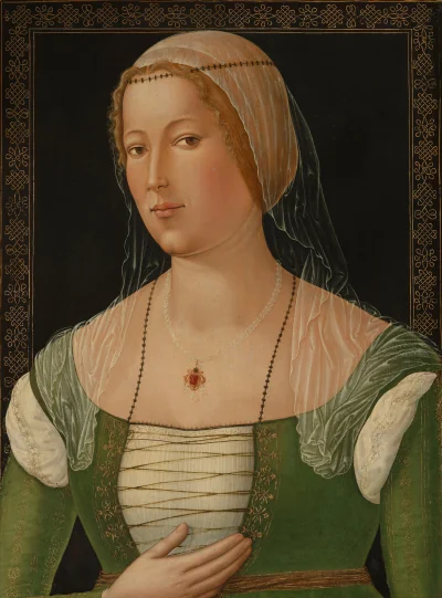 Portrait d'une jeune femme — Girolamo di Benvenuto (1508) — oil on poplar panel, National Gallery of Art, Washington