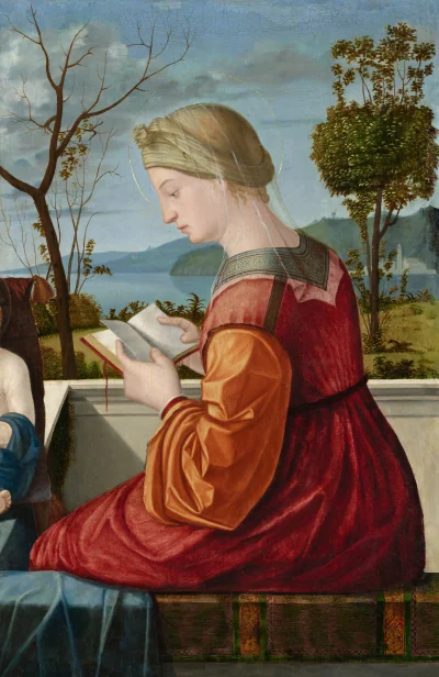 La Vierge lisant — Vittore Carpaccio (1505) — oil on panel transferred to canvas, National Gallery of Art, Washington
