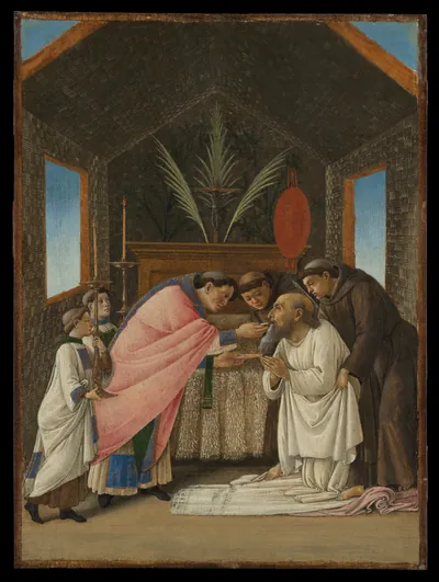 The Last Communion of Saint Jerome — Sandro Botticelli (1490) — Tempera and gold on wood, Metropolitan Museum of Art, New York, NY