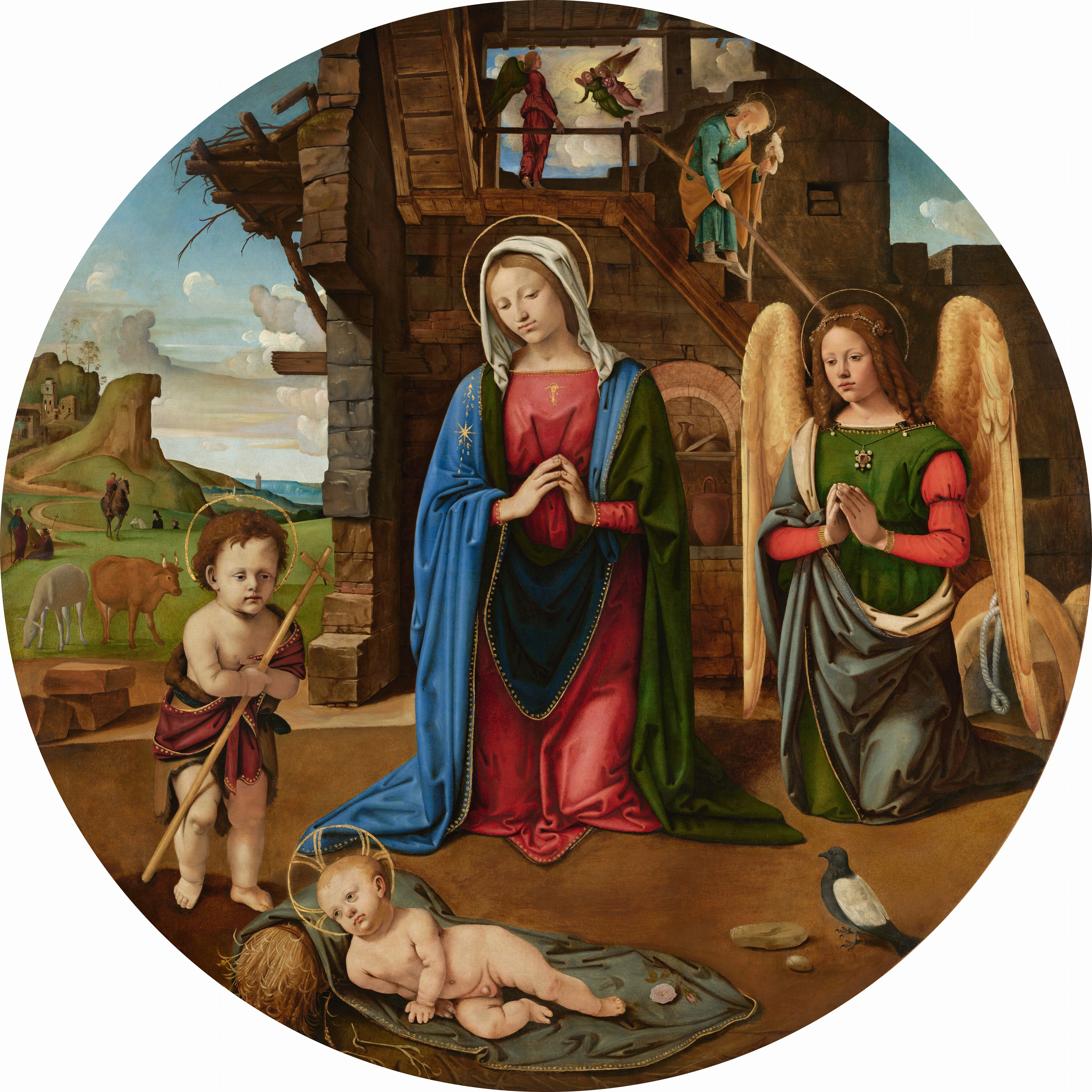 La Nativité avec l'Enfant saint Jean