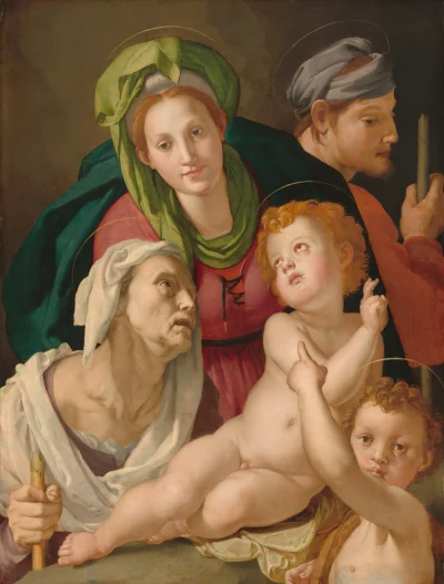 La Sainte Famille — Agnolo Bronzino (1527) — oil on panel, National Gallery of Art, Washington