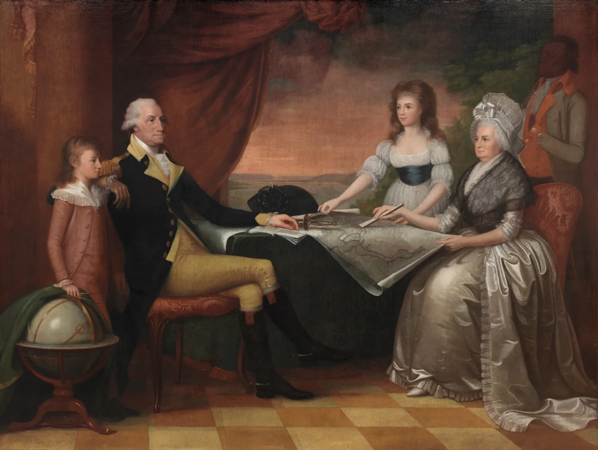 La famille Washington — Edward Savage (1789) — oil on canvas, National Gallery of Art, Washington
