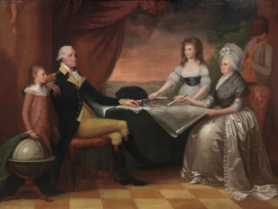 La famille Washington — Edward Savage (1789) — oil on canvas, National Gallery of Art, Washington