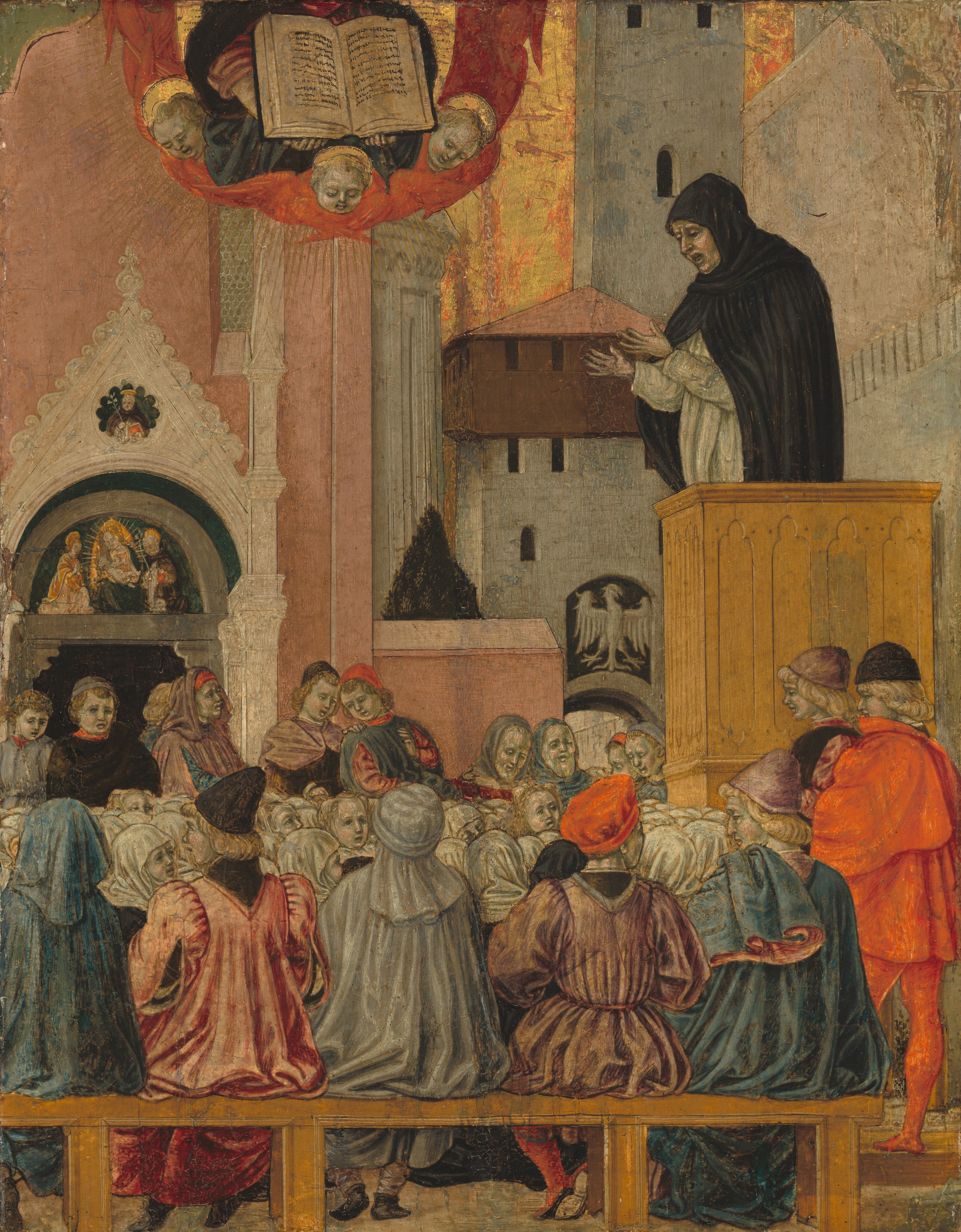 Un dominicain prêchant