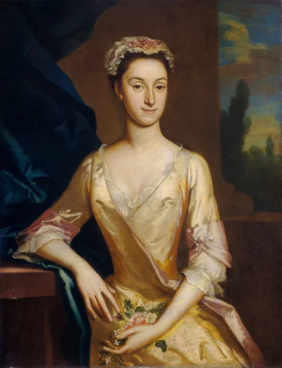 Portrait d'une dame — Joseph Highmore (1730) — oil on canvas, National Gallery of Art, Washington