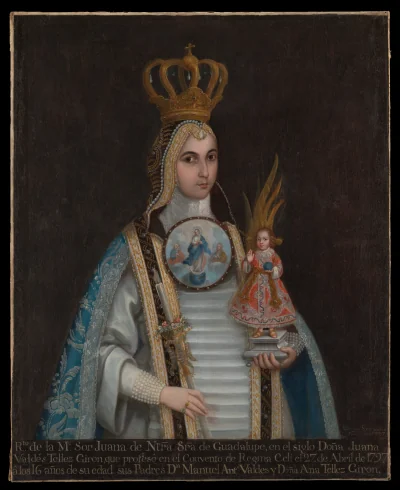 Portrait de Sor Juana de Nuestra Señora de Guadalupe — Domingo Ortiz (1797) — Oil on canvas, Metropolitan Museum of Art, New York, NY