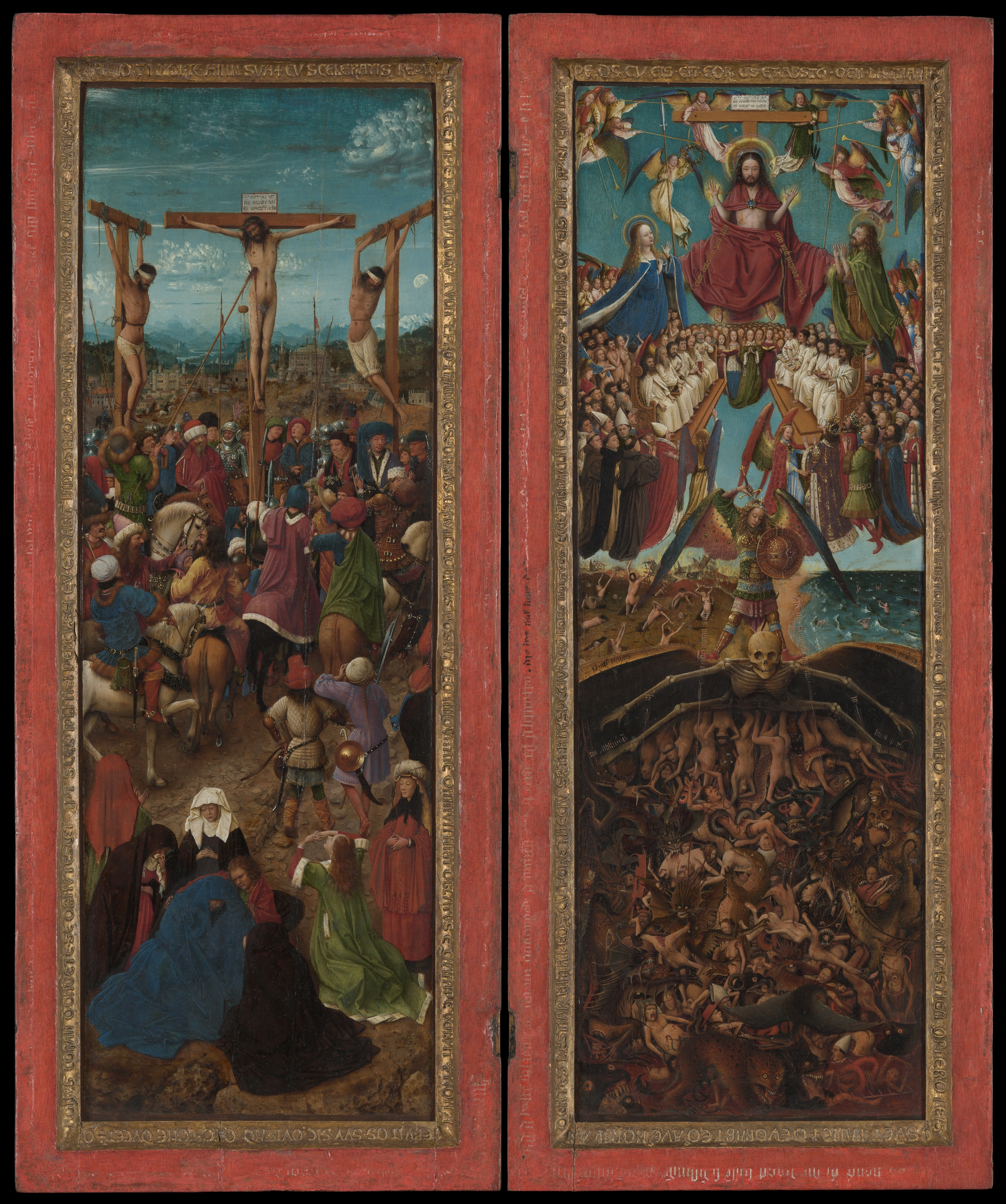 La Crucifixion ; Le Jugement dernier