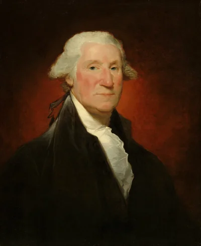 George Washington (portrait Vaughan) — Gilbert Stuart (1795) — oil on canvas, National Gallery of Art, Washington