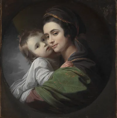 Elizabeth Shewell West and Her Son, Raphael — Benjamin West (1765) — oil on canvas, Cleveland Museum of Art