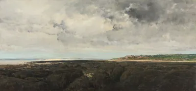 Villerville Seen from Le Ratier — Charles François Daubigny (1855) — oil on fabric, Cleveland Museum of Art