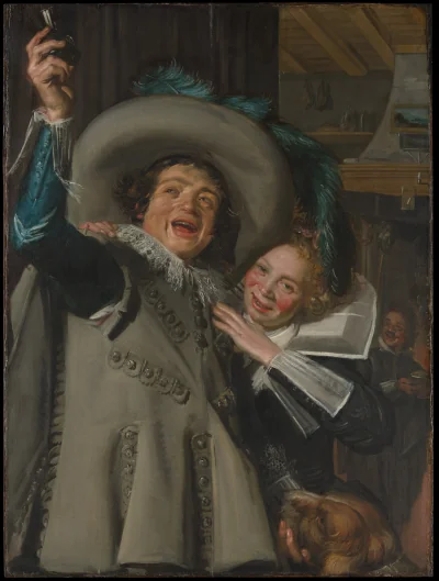 Jeune homme et femme dans une auberge — Frans Hals (1623) — Oil on canvas, Metropolitan Museum of Art, New York, NY
