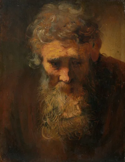 Étude d'un Vieil Homme — Rembrandt van Rijn (1650) — oil on panel, National Gallery of Art, Washington
