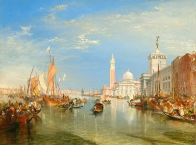 Venise : La Dogana et San Giorgio Maggiore — Joseph Mallord William Turner (1834) — oil on canvas, National Gallery of Art, Washington