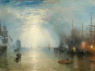 Les Mariniers chargeant du charbon au clair de lune — Joseph Mallord William Turner (1835) — oil on canvas, National Gallery of Art, Washington
